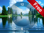 Lake Clock Screensaver - Free Clock Screensaver for Windows 10