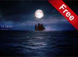 Moonlit Ship Screensaver - Windows 10 Animated Screensavers