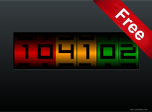 Numeric Clock Screensaver - Windows 10 HD Screensavers