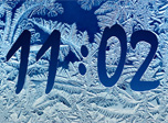 Frost Clock Screensaver - Winter Screensaver for Windows 10 - Screenshot 1