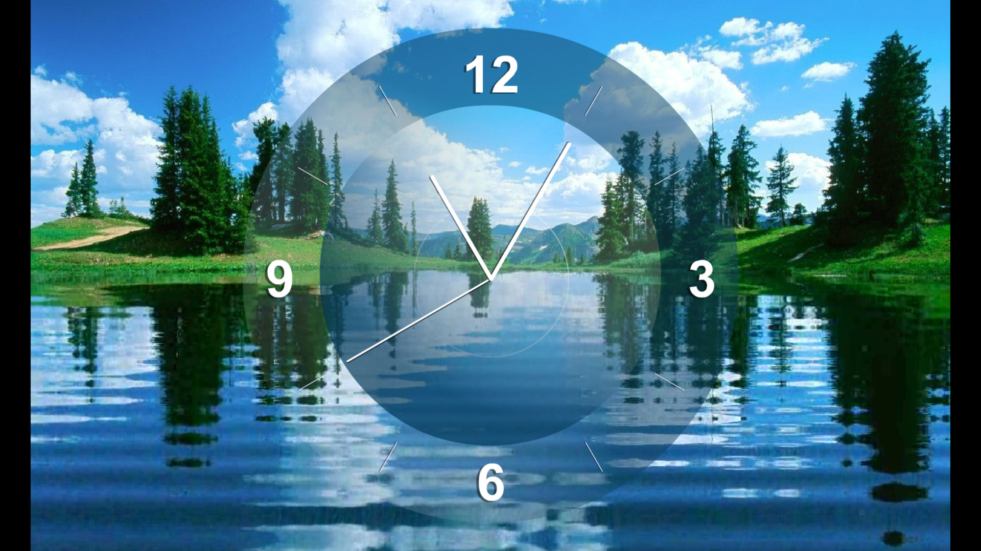 neon blue clock screensaver for windows 10
